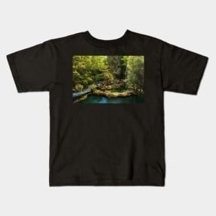 The Small Waterfalls at Martin Brod in Bosnia Kids T-Shirt